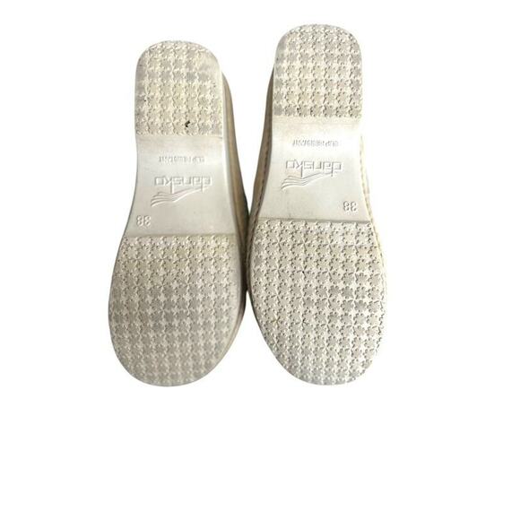 Dansko Clogs Victoria Tahiti Canvas Shoes Floral Blue Yellow Nurse 38 US 7.5-8 - Picture 9 of 10